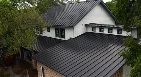 black metal roofs on houses|black metal roofing problems.